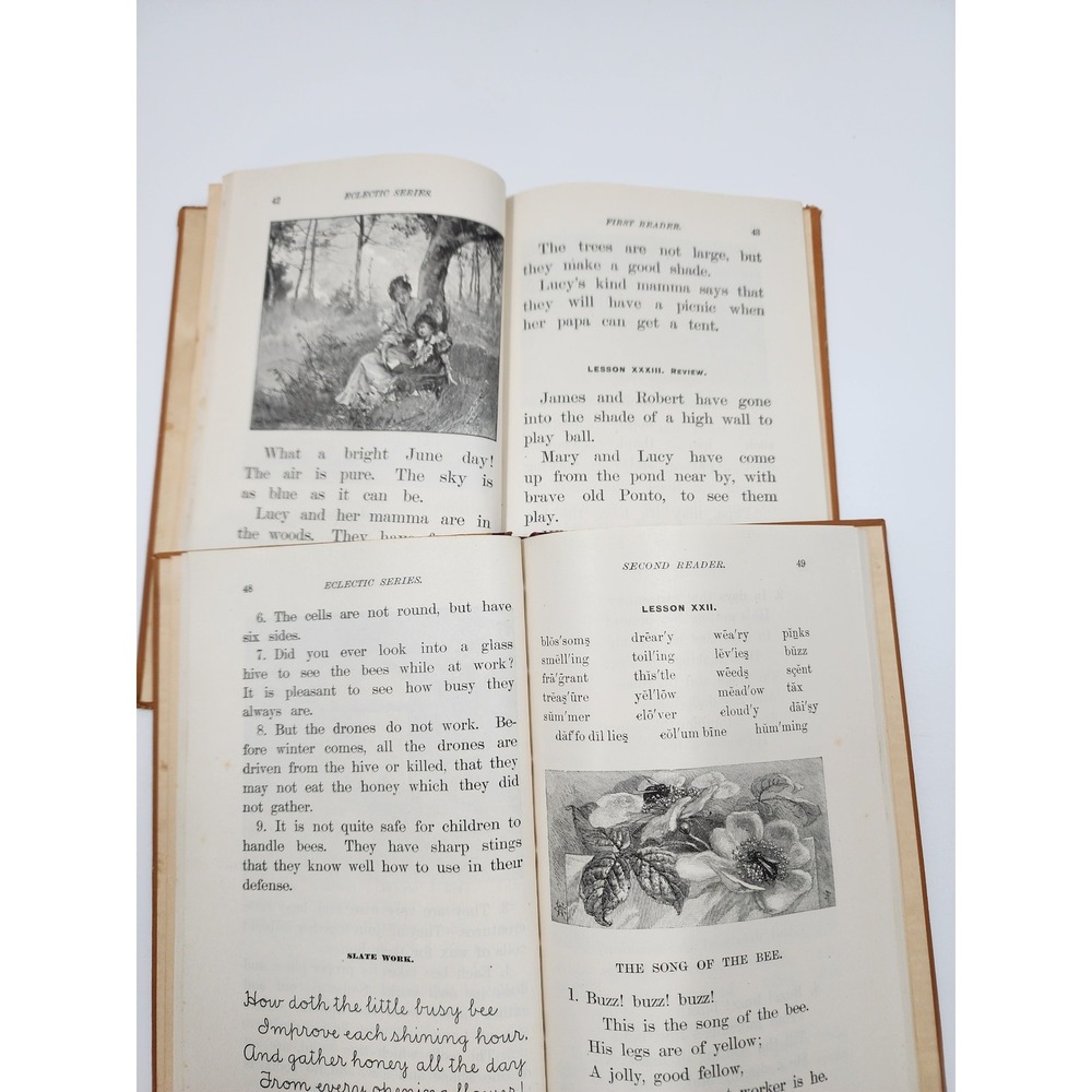 McGuffey's First and Second Eclectic Readers Revised Edition American Book Co - Picture 5 of 7